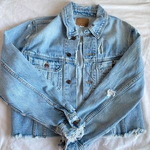 American Eagle Cropped Jean Jacket